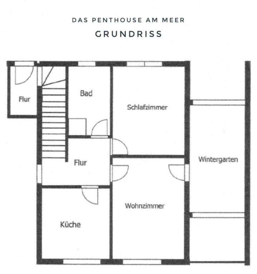 Das Penthouse Am Meer - Logenplatz An Der Foerde - Glücksburg Eksteriør bilde